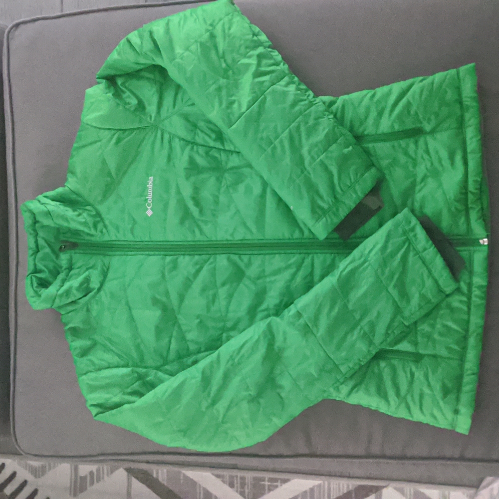 Columbia women's jacket, light green, size M